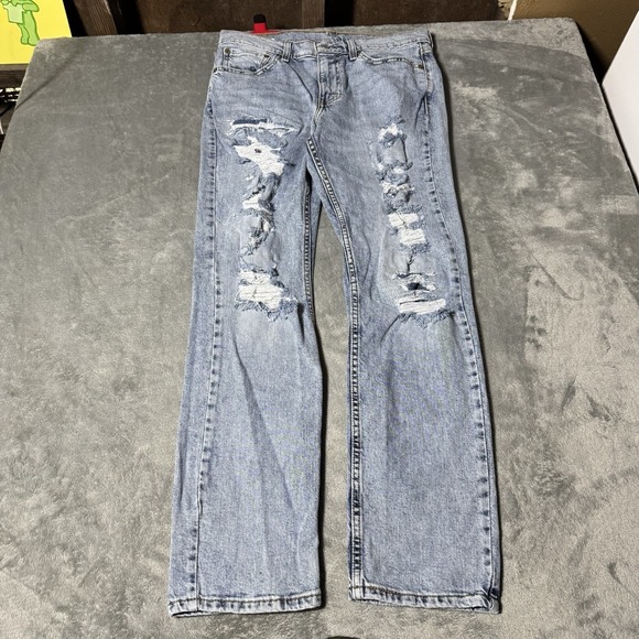 Levi's Other - Levis 511 Jeans Men 32x30 Blue Slim Fit Pants Light Wash Denim‎ Distress Hipster